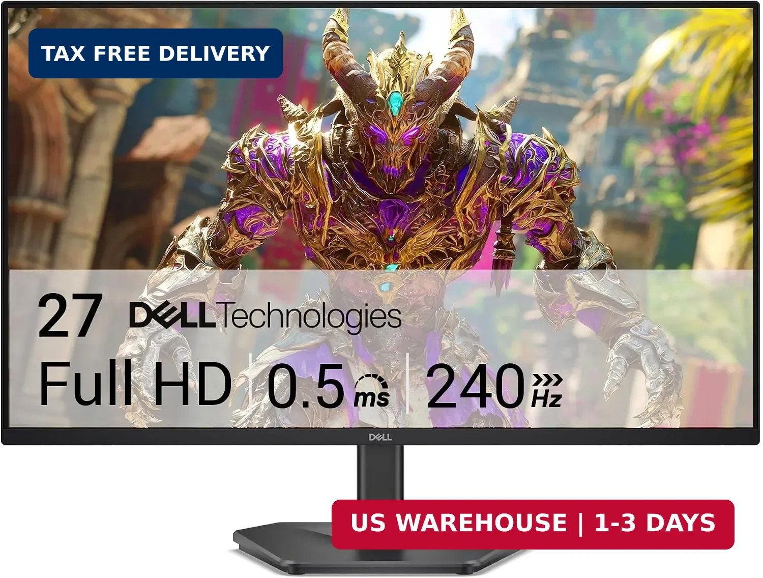 Dell 27 240Hz Gaming Monitor - SE2726HG - 27-inch FHD (1920x1080) 240Hz Display,