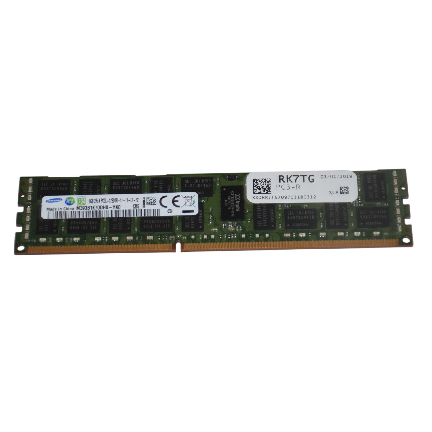 Samsung 96GB 12x8GB DDR3 1600MHz 2Rx4 PC3L-12800R Memory RAM M393B1K70DH0-YK0