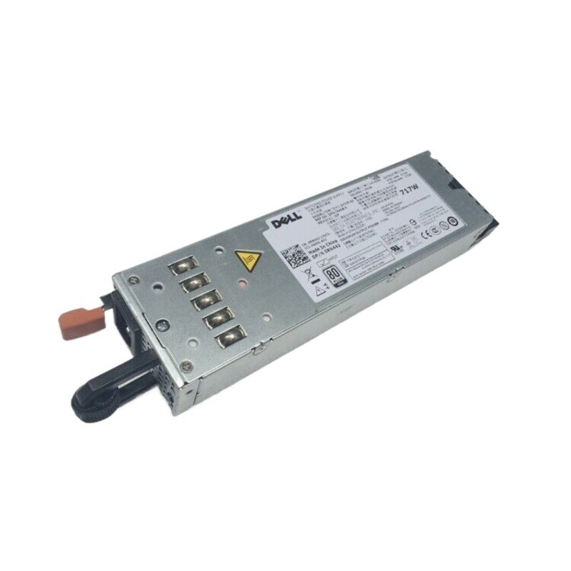 One Dell PowerEdge R610 Server Redundant Power Supply 717 Watt FJVYV A717P-00