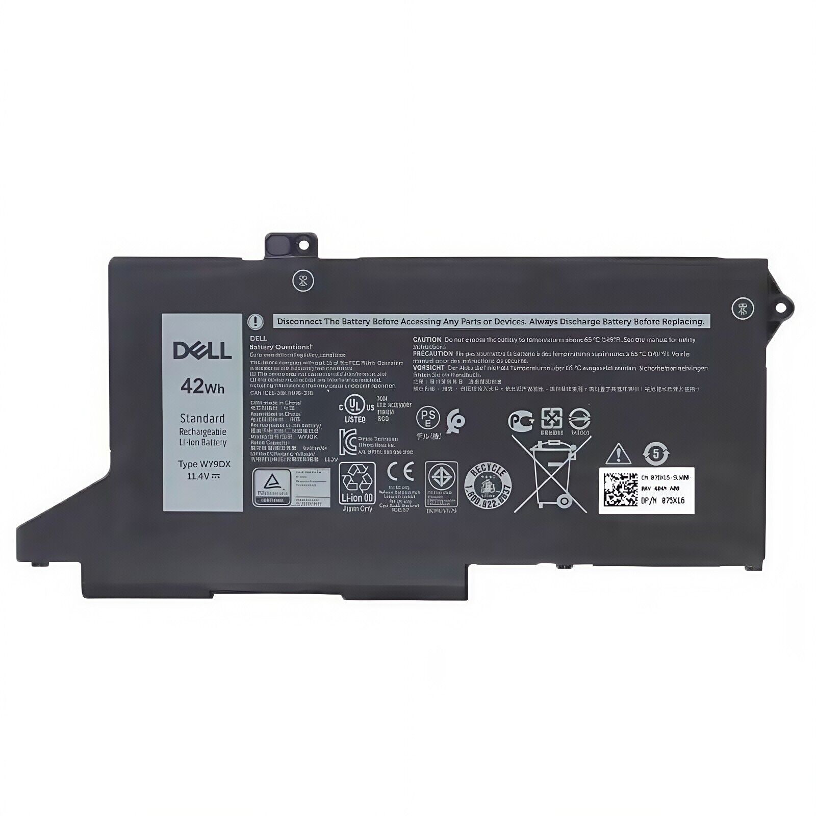 NEW OEM 42Wh WY9DX Battery For Dell Latitude 14 5420 15 5520 Precision 15 3560