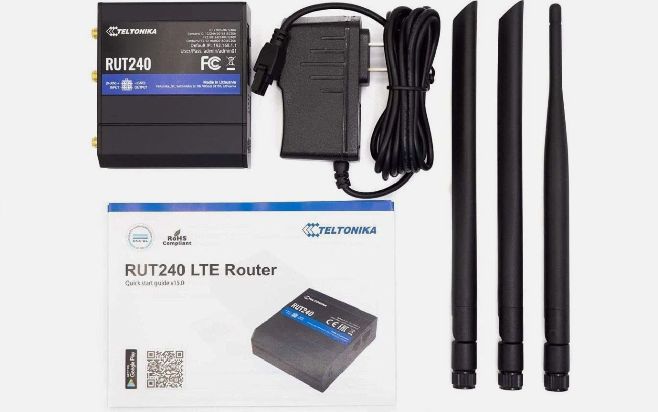Teltonika RUT24002U000 Model RUT240 Industrial 3G/4G LTE Cellular