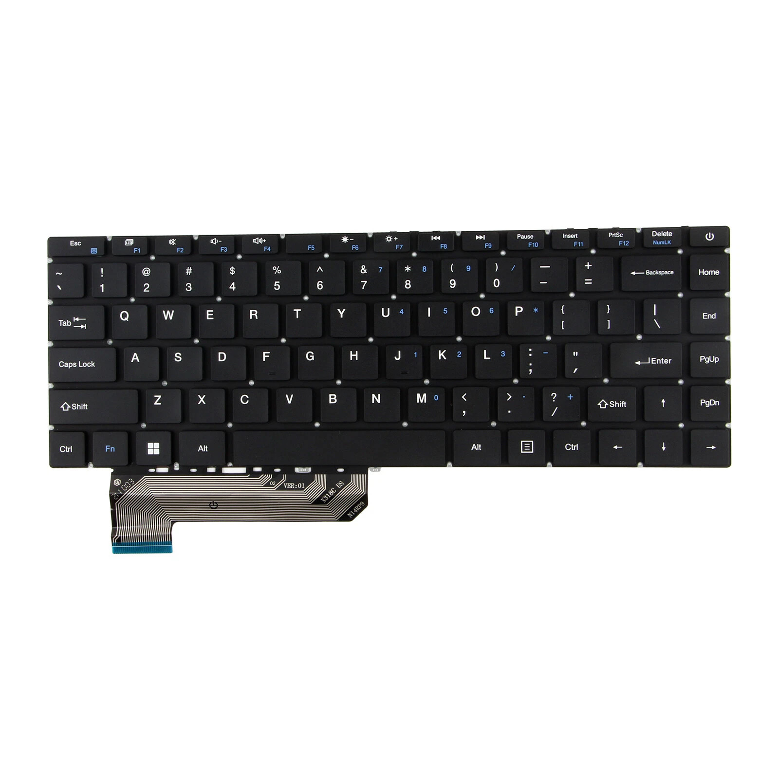 Gateway GWTN141 Series US Keyboard Non-Backlight Fit GWTN141-2 3 4 10