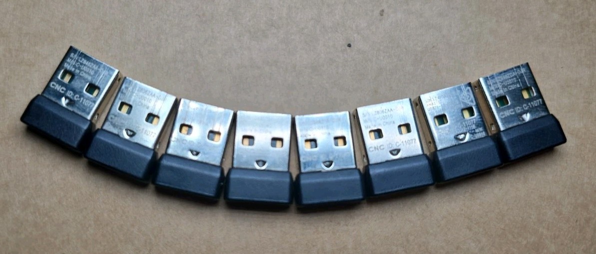 Logitech Lot of 8X C-U0010 Non-Unifying USB Receiver Dongle for Keyboard Mouse 