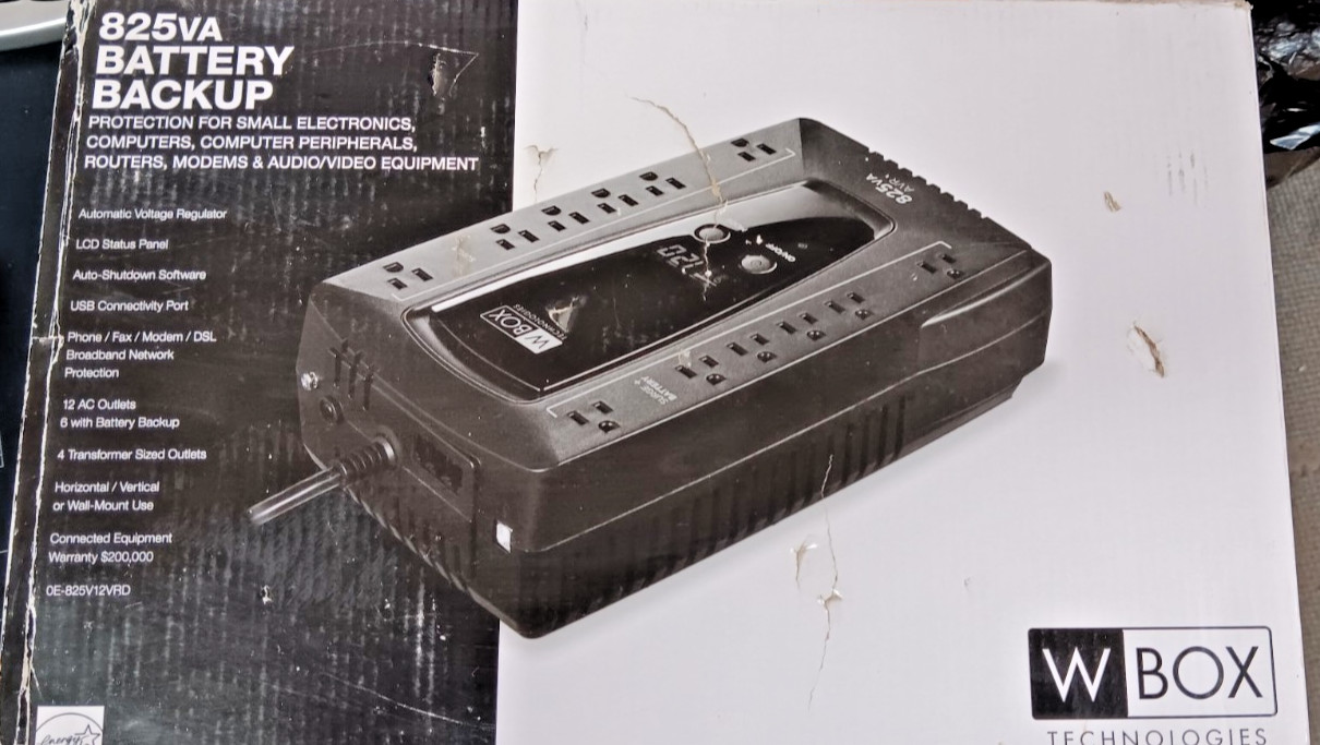 w box technologies 825va Battery Backup