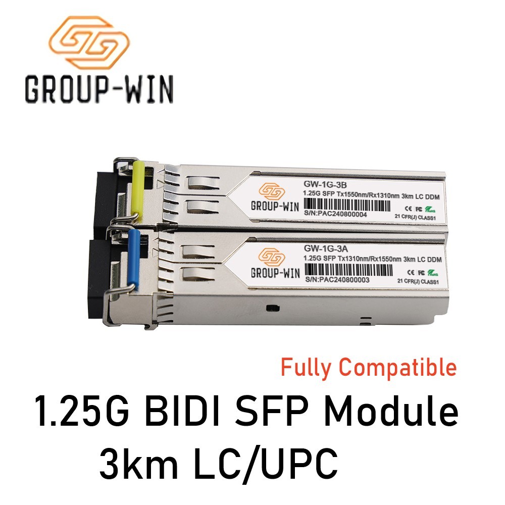 1.25G Bidi SFP  Module 3km  LC SFP Transceiver  Singlemode Single fiber