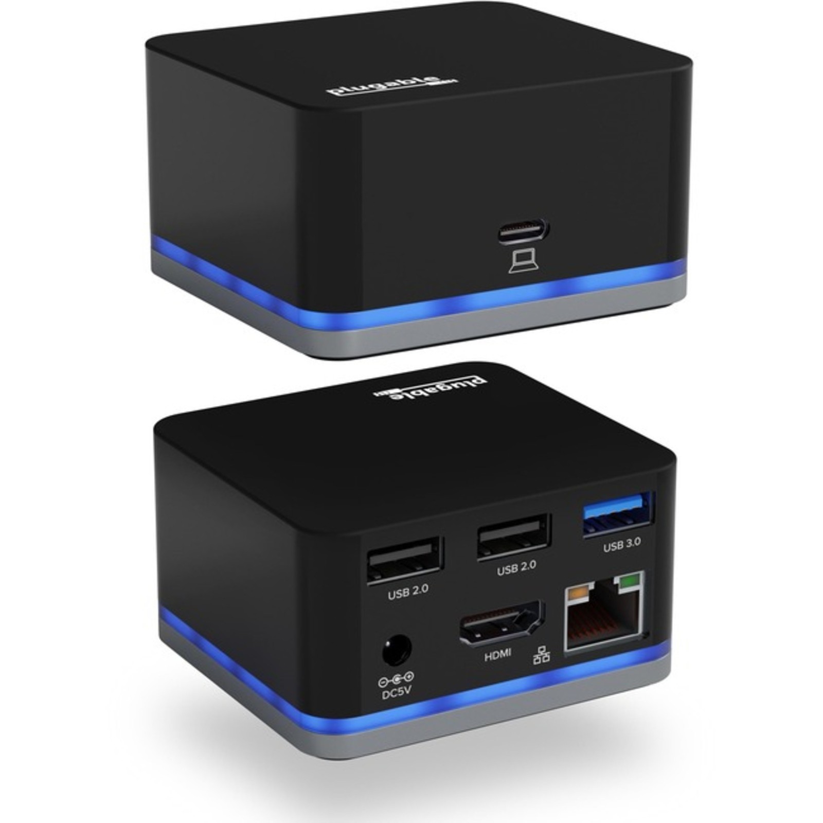 Plugable - UD-CUBE - Plugable USB-C Wired Cube Mini Docking Station - Compact