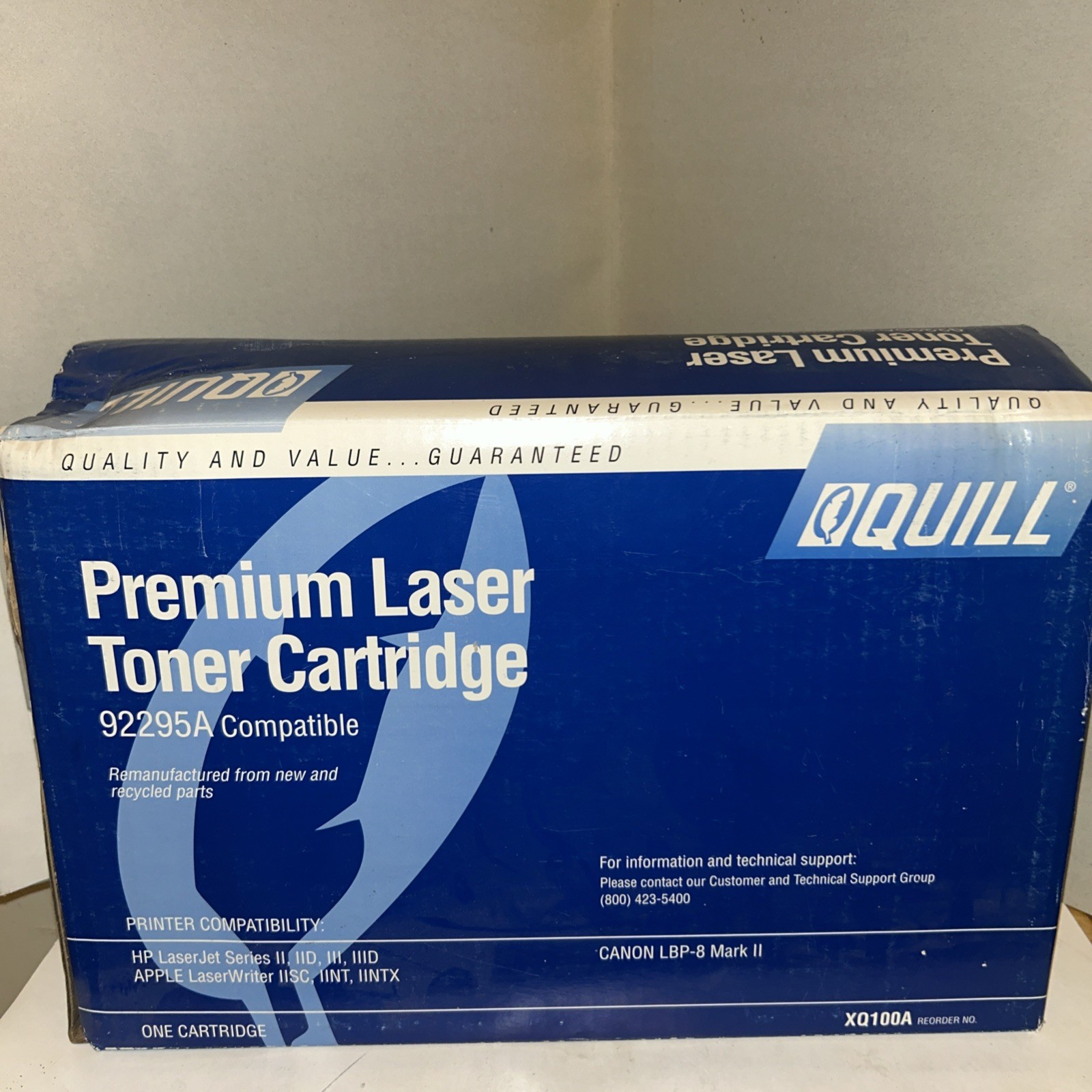 Quill Brand Premium Laser Toner Cartridge Specifically The 92295A Brand New