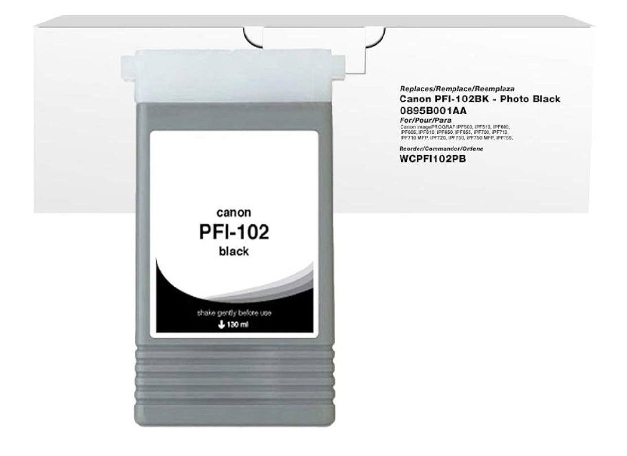 Canon PFI-102BK Ink Cartridge - Black