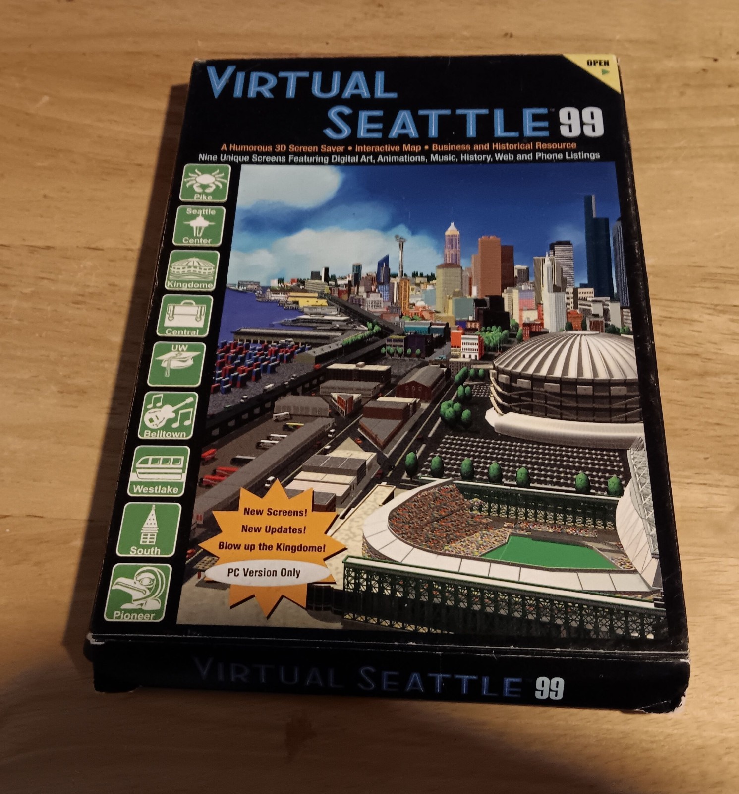 VTG Virtual Seattle 99 Interactive Edition PC Screensaver 1999 for Windows 95/98
