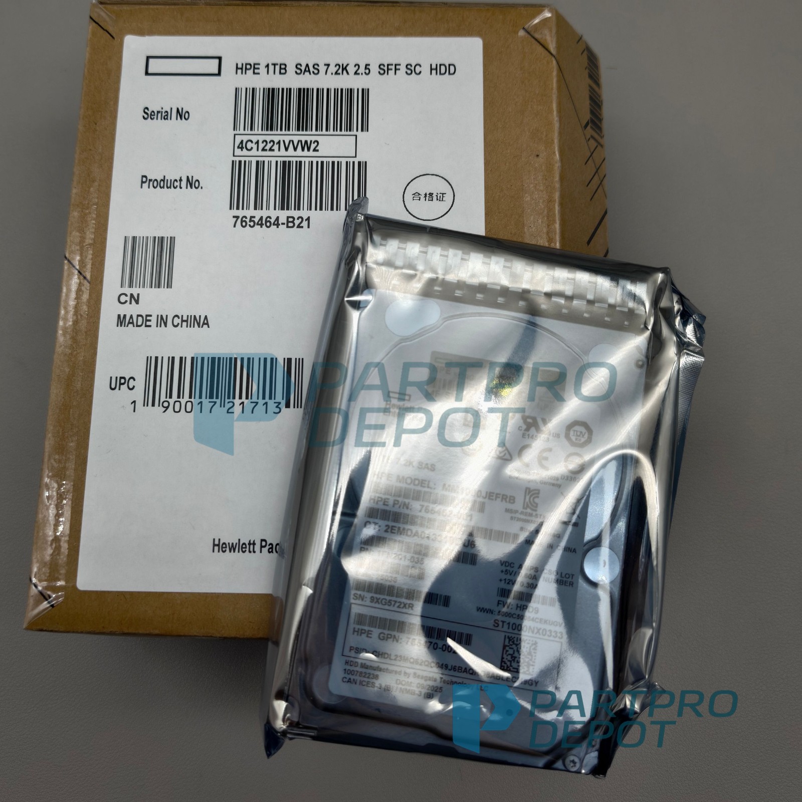 New HP 1TB 7.2K SAS 12G 2.5 inch G8 G9 HDD hard drive 765464-B21 765872-001