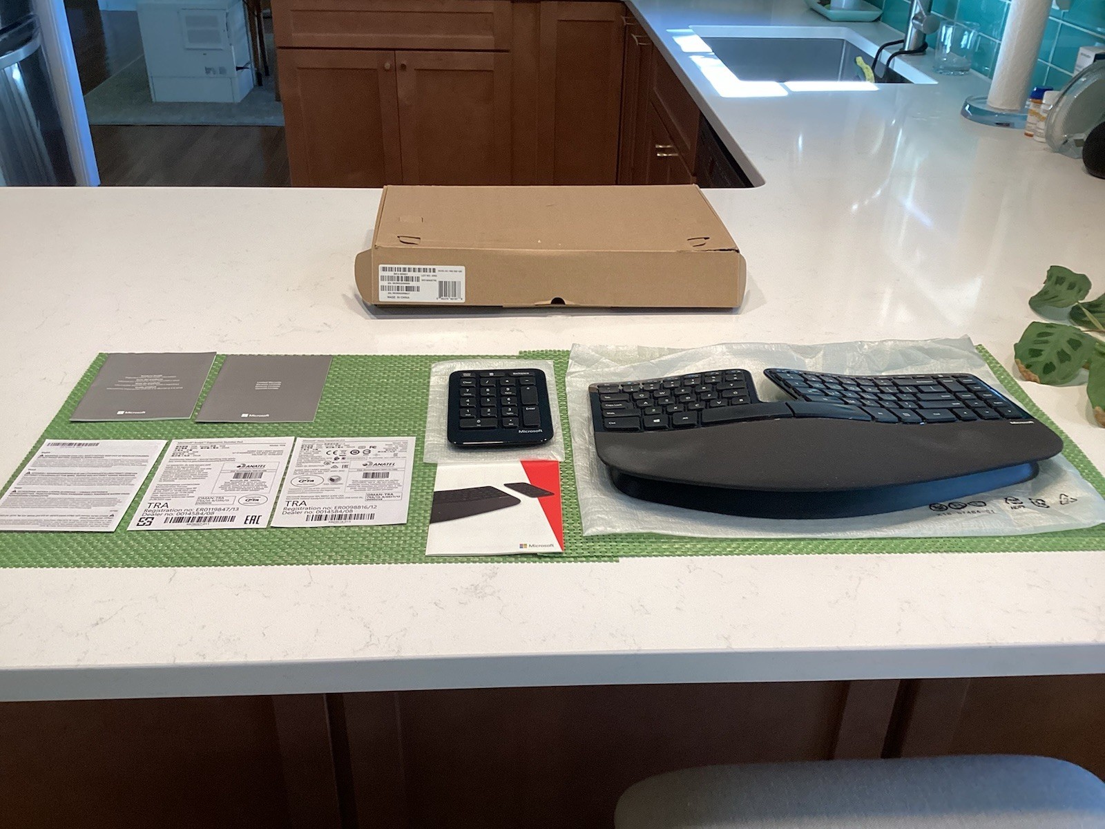 Microsoft Sculpt Ergonomic Desktop Keyboard Model 1559 Includes USB Dongle