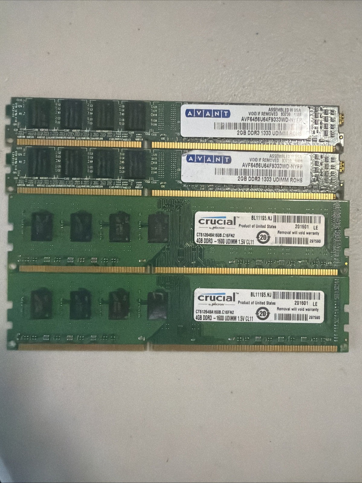 DDR 3 RAM 12 GB 2x2GB 2x4GB