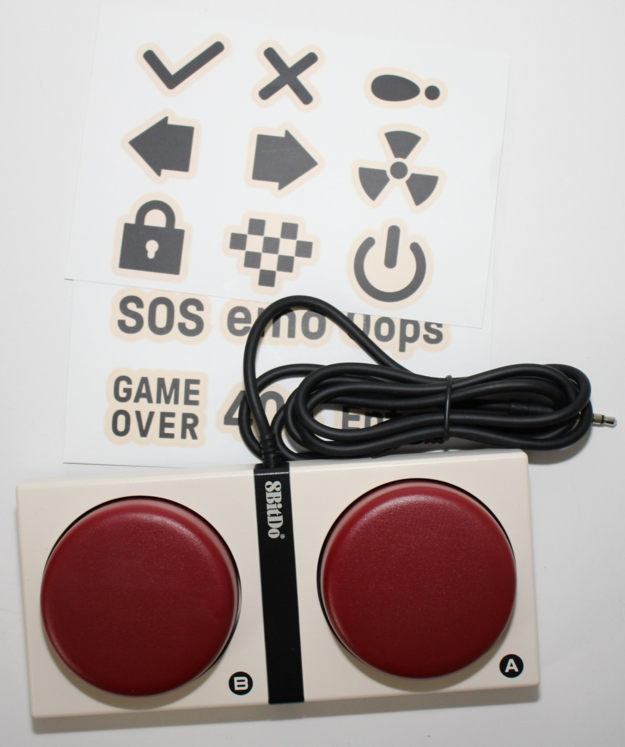 8BitDo Dual Super Button Retro 87 Keyboard Fami Edition + Stickers - Brand New