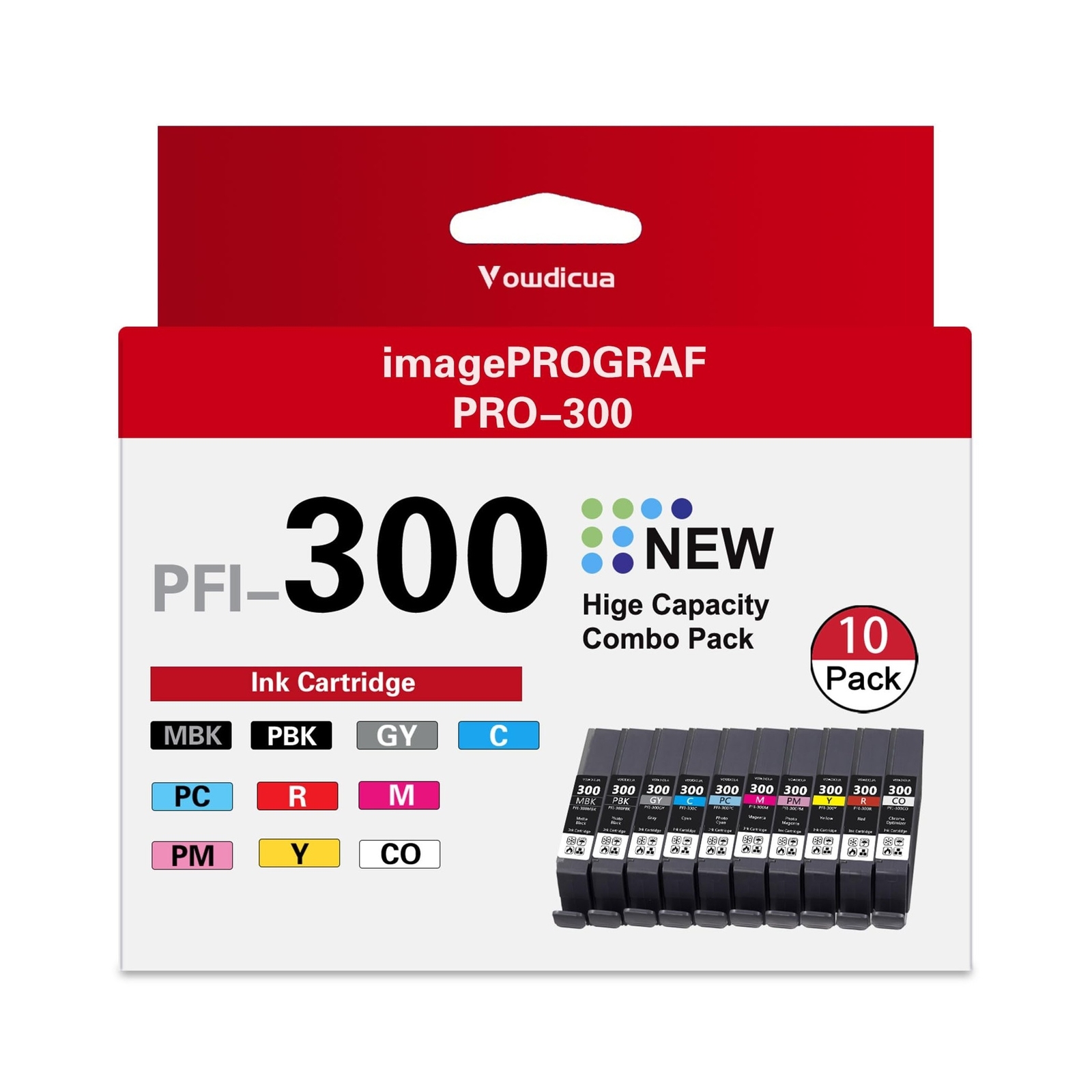 PFI-300 Ink Cartridges - High Capacity Compatible PFI 300 Ink Cartridges Repl...