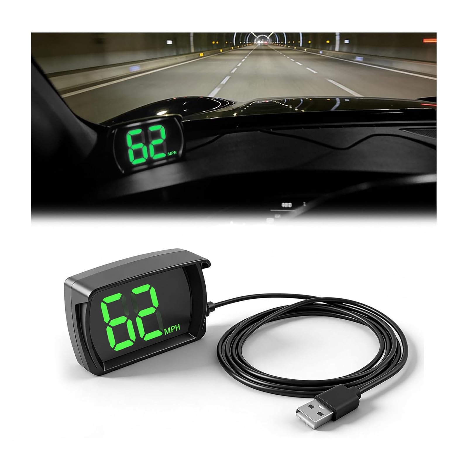 2026 Upgraded HD Digital Speedometer for Car,Large Font GPS Speedometer MPH w...