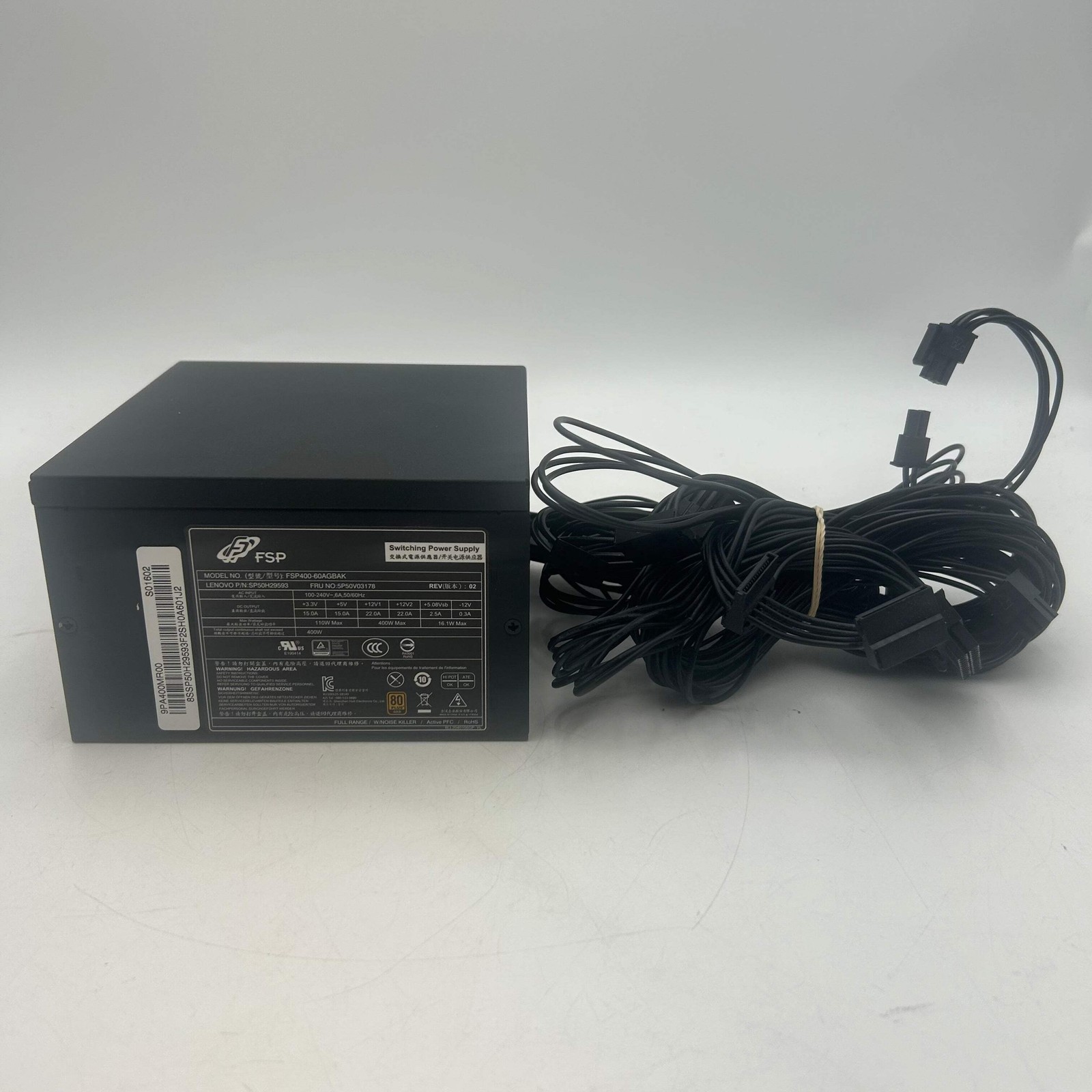 FSP Desktop Computer Power Supply PSU Non-Modular FSP400-60AGBAK