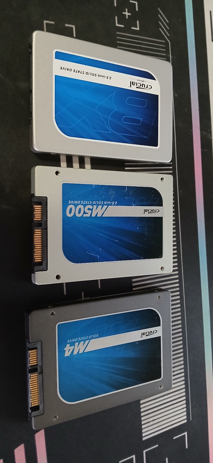 Crucial  240-250GB SSD's Tested 3x Unit CT240M500SSD1-CT256M4SSD2-CT250BX100SSD1