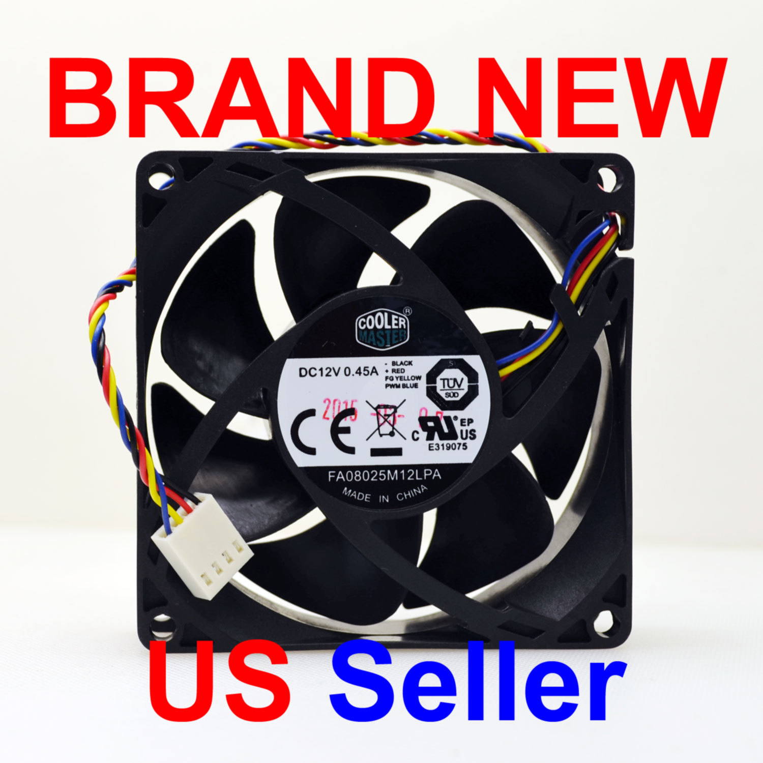 Cooler Master FA08025M12LPA DC12V 0.45A Heatsink's Fan (Brand New, Genuine Part)