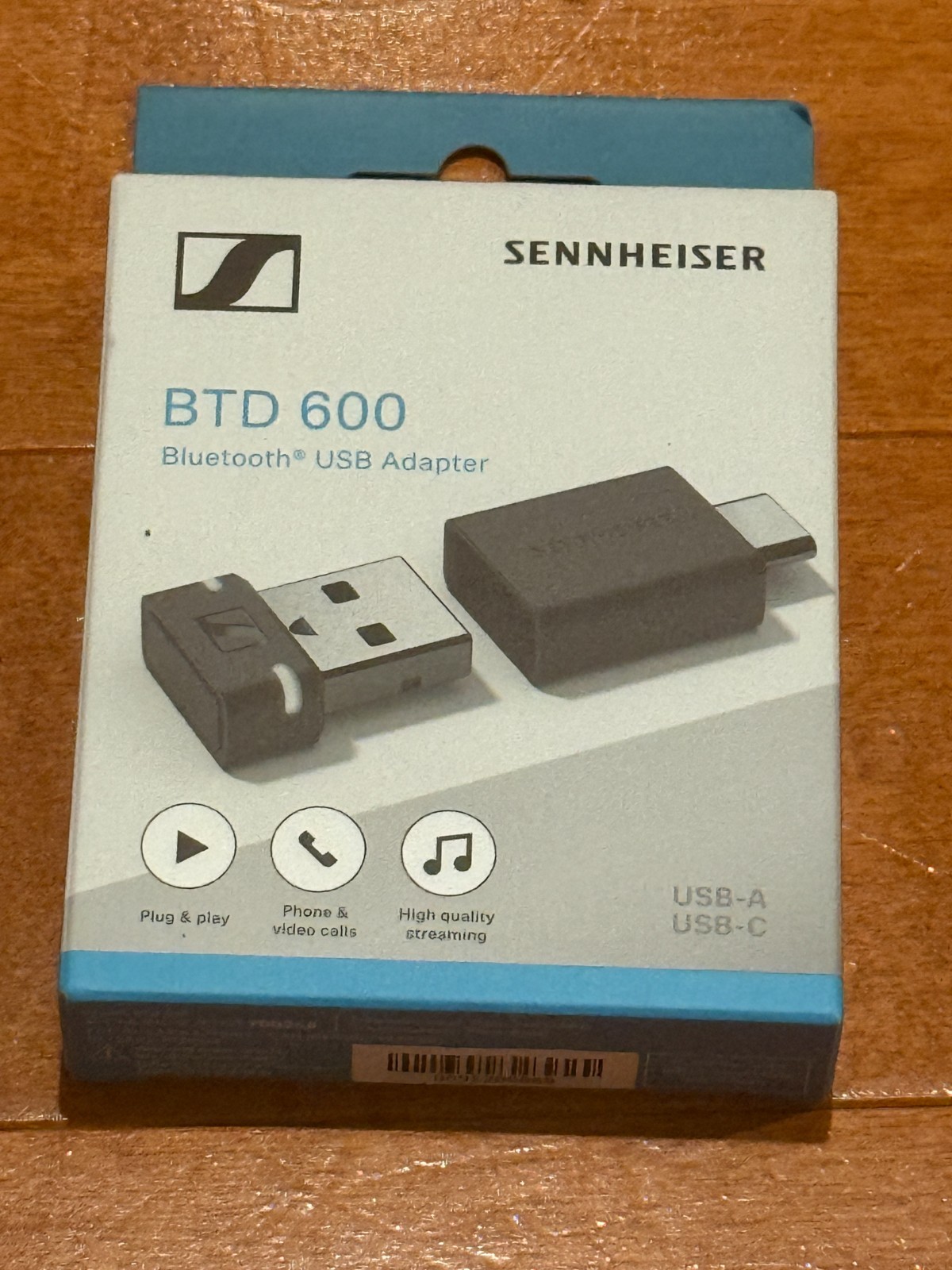 Sennheiser BTD 600 Bluetooth USB Adapter USB-A USB-C aptX Adaptive NEW SEALED