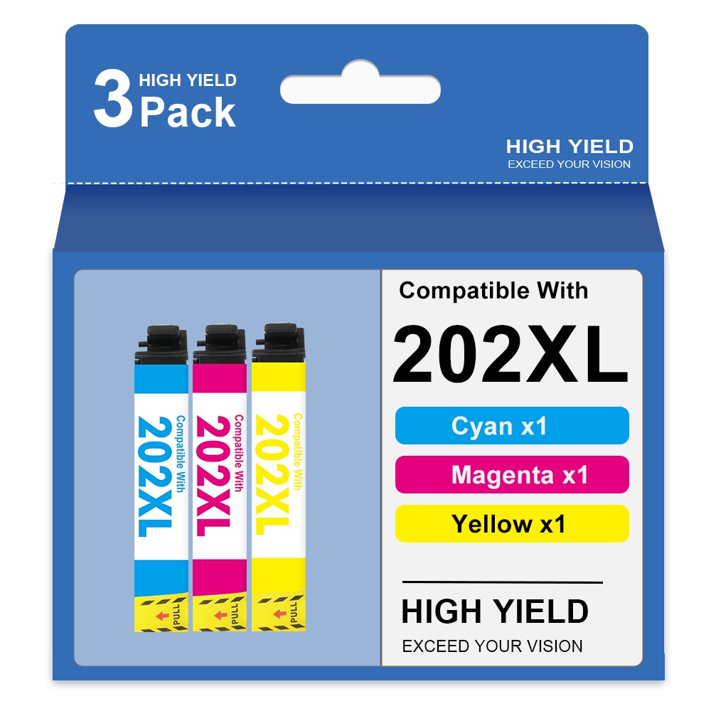 T202XL 202XL Ink Cartridge for Epson 202 Ink Cartridge work with WF-2860 XP-5100