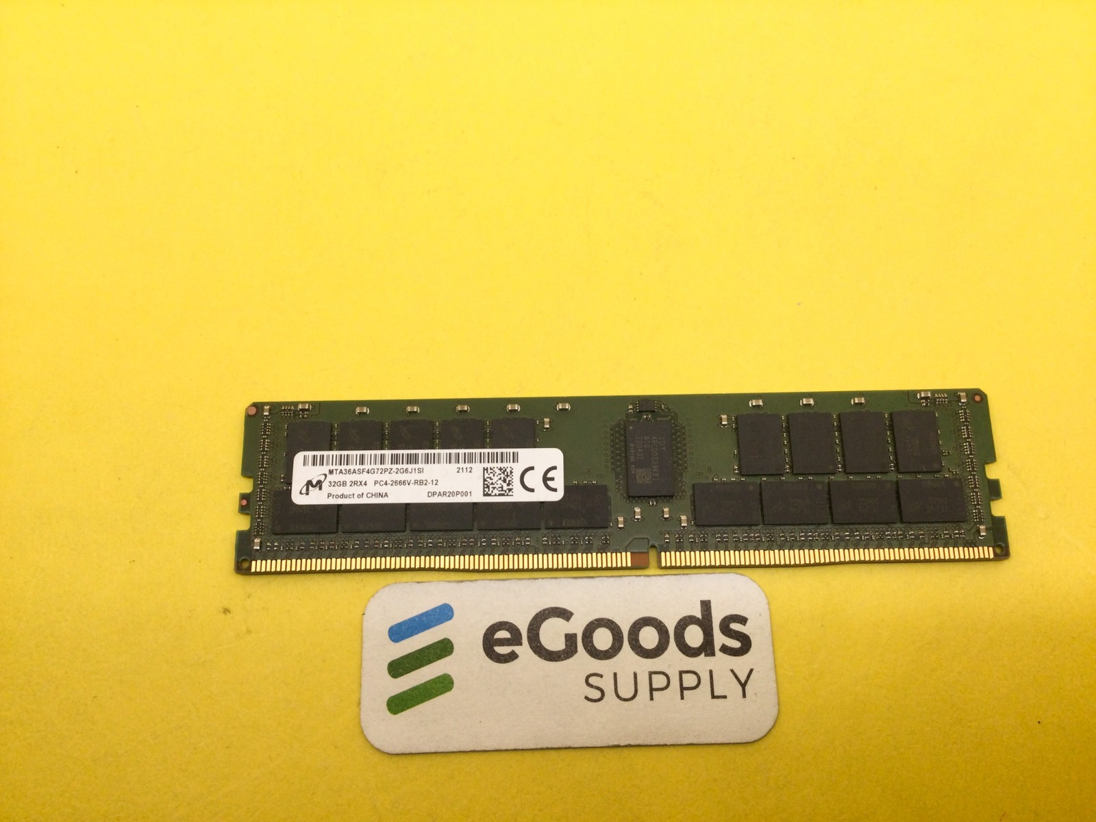 MICRON 32GB (2RX4) PC4-2666V DDR4 MEMORY MTA36ASF4G72PZ-2G6J1