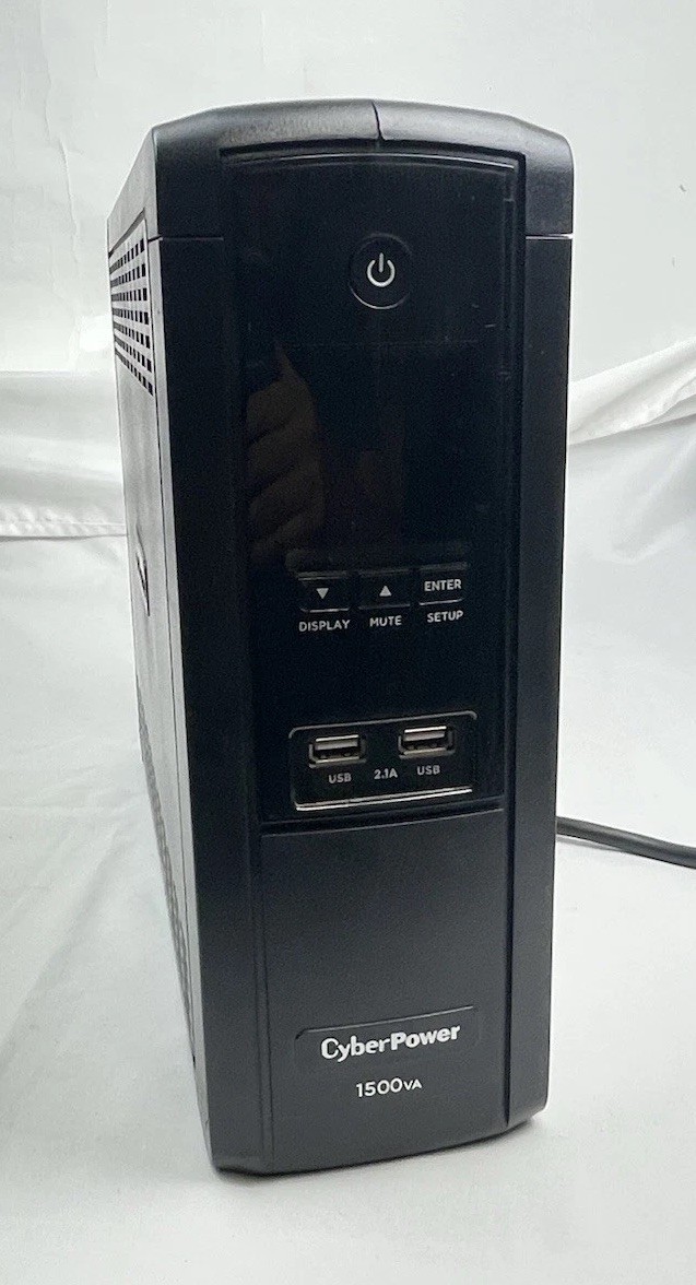 CyberPower 1500VA 900W Intelligent LCD UPS NO BATTERY BRG1500AVRLCD 12-Outlet