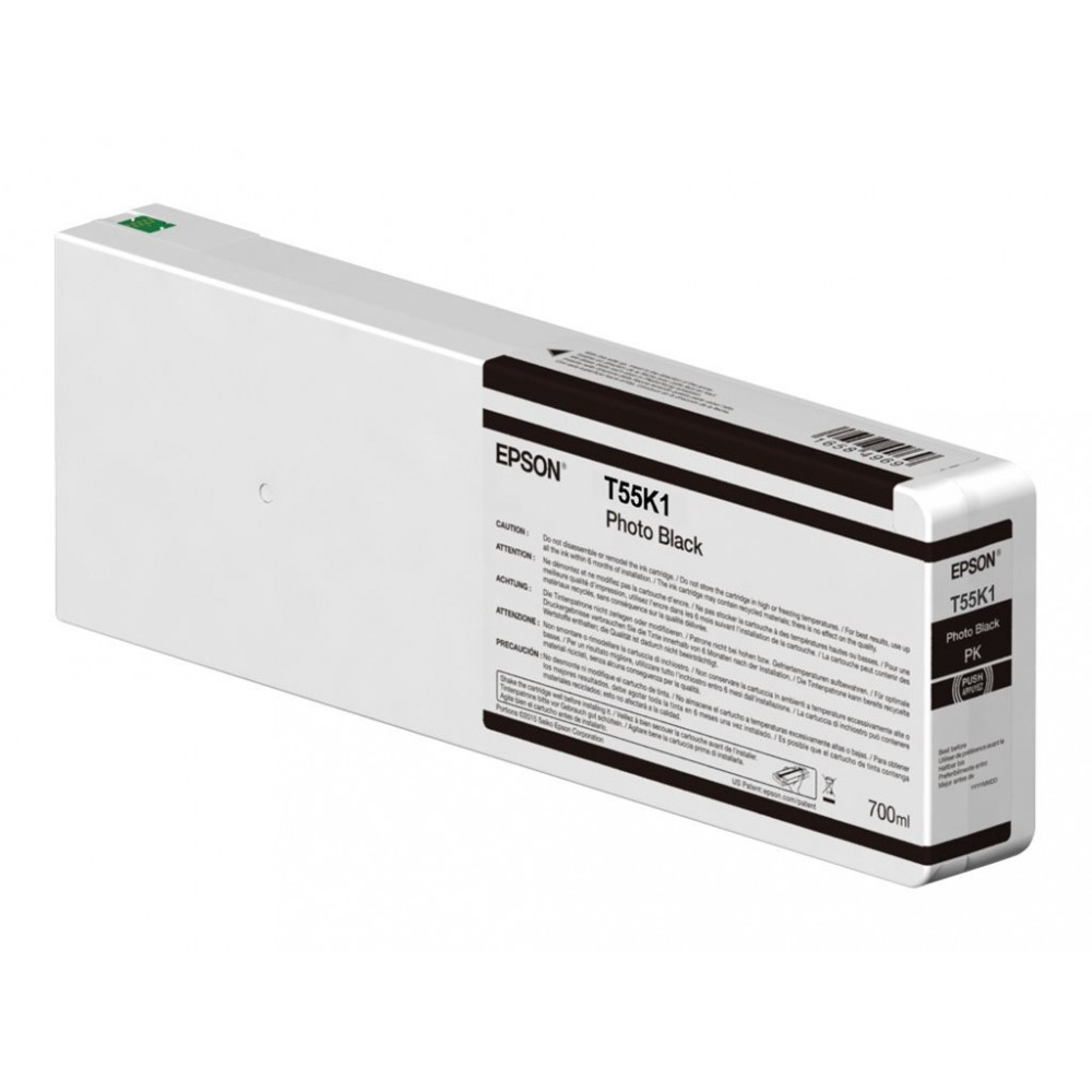 EPSON - PRO IMAGING CONSUMABLES T55K100 ULTRACHROME HD PHOTO BLACK INK 700ML