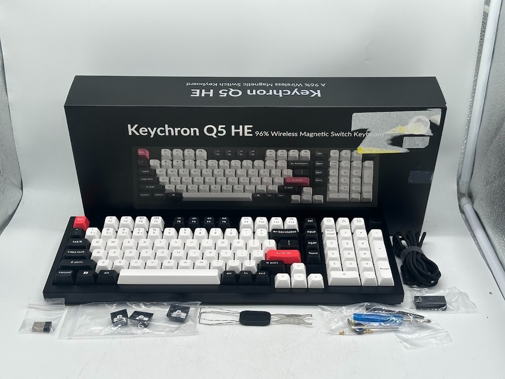 Keychron Q5 HE Gaming Keyboard Swappable RGB Backlight Nebula Switch