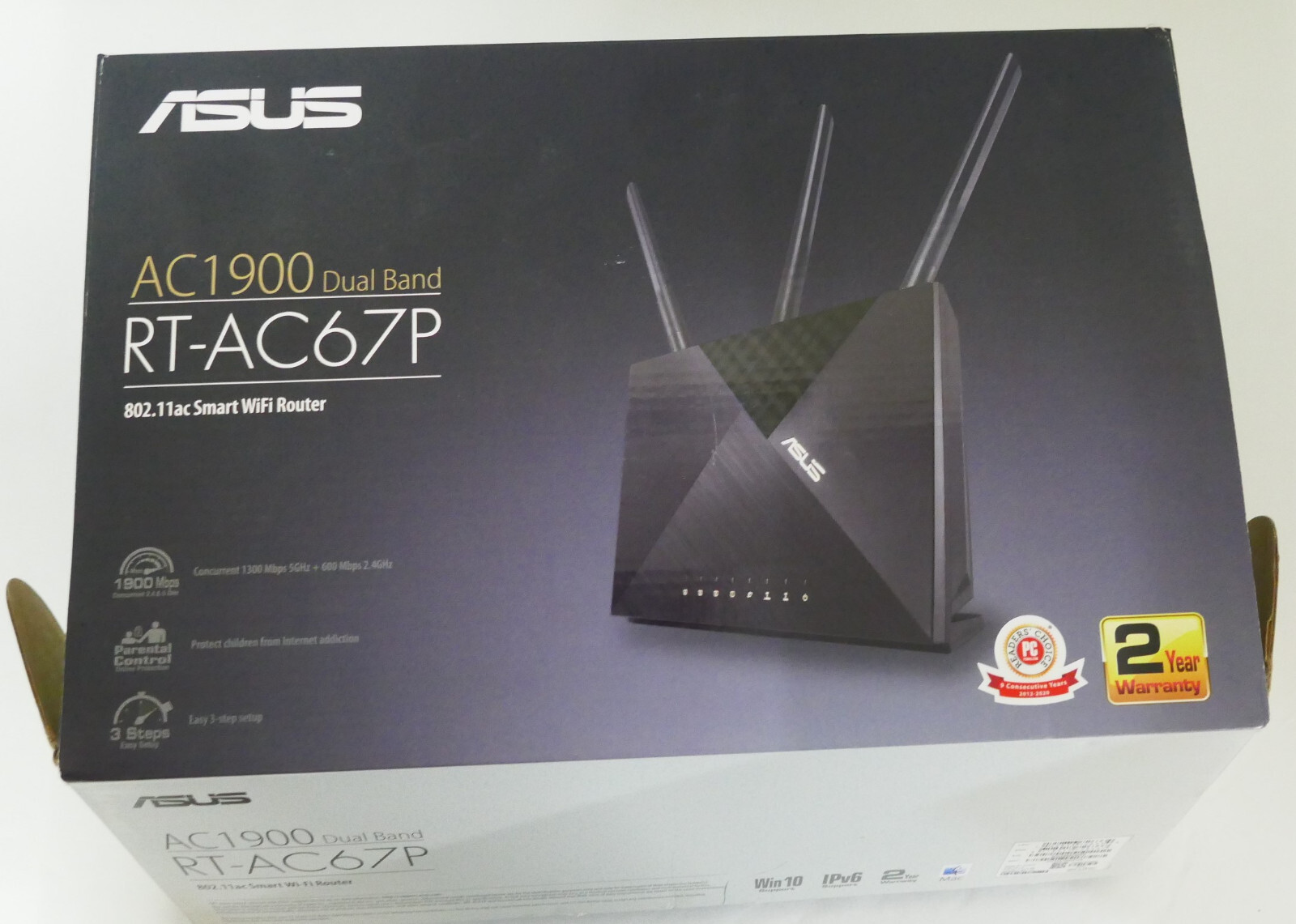 ASUS AC1900 Wifi Router (RT-AC67P) Dual Band Wireless Intnernet