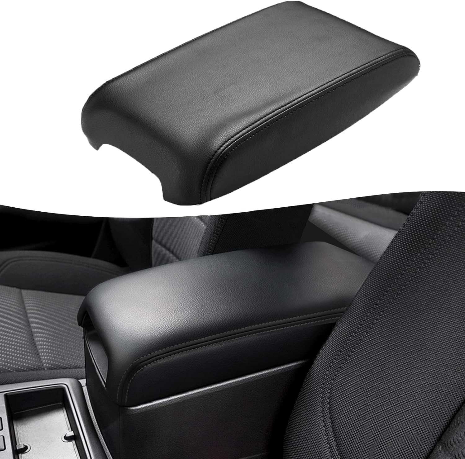 KBH Center Console Armrest Cover Replacement for Camry 2012-2017, Black 
