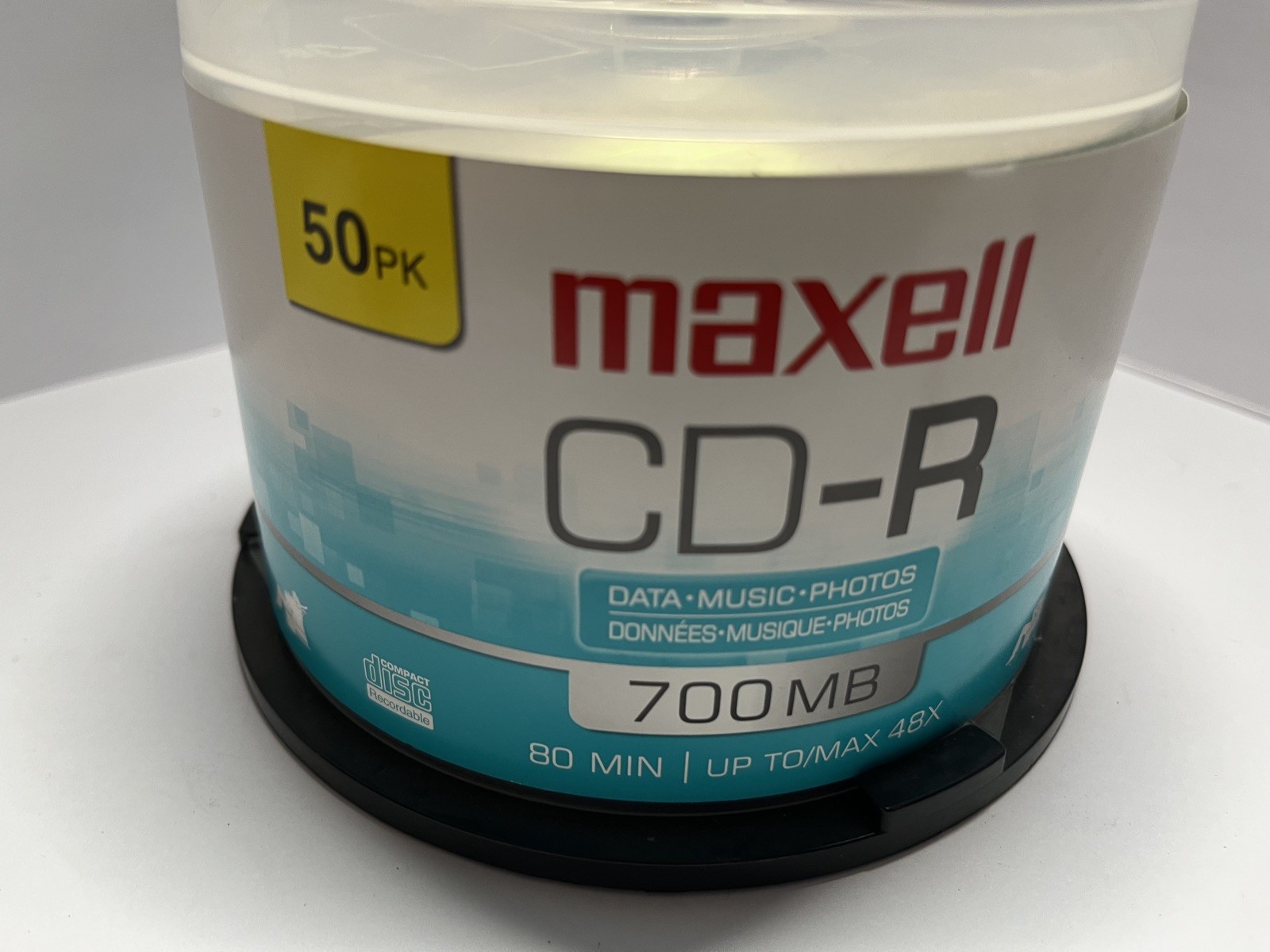 Maxwell CD-R 52X 700MB 80Min 50 Disc Pack-NEW **Unsealed