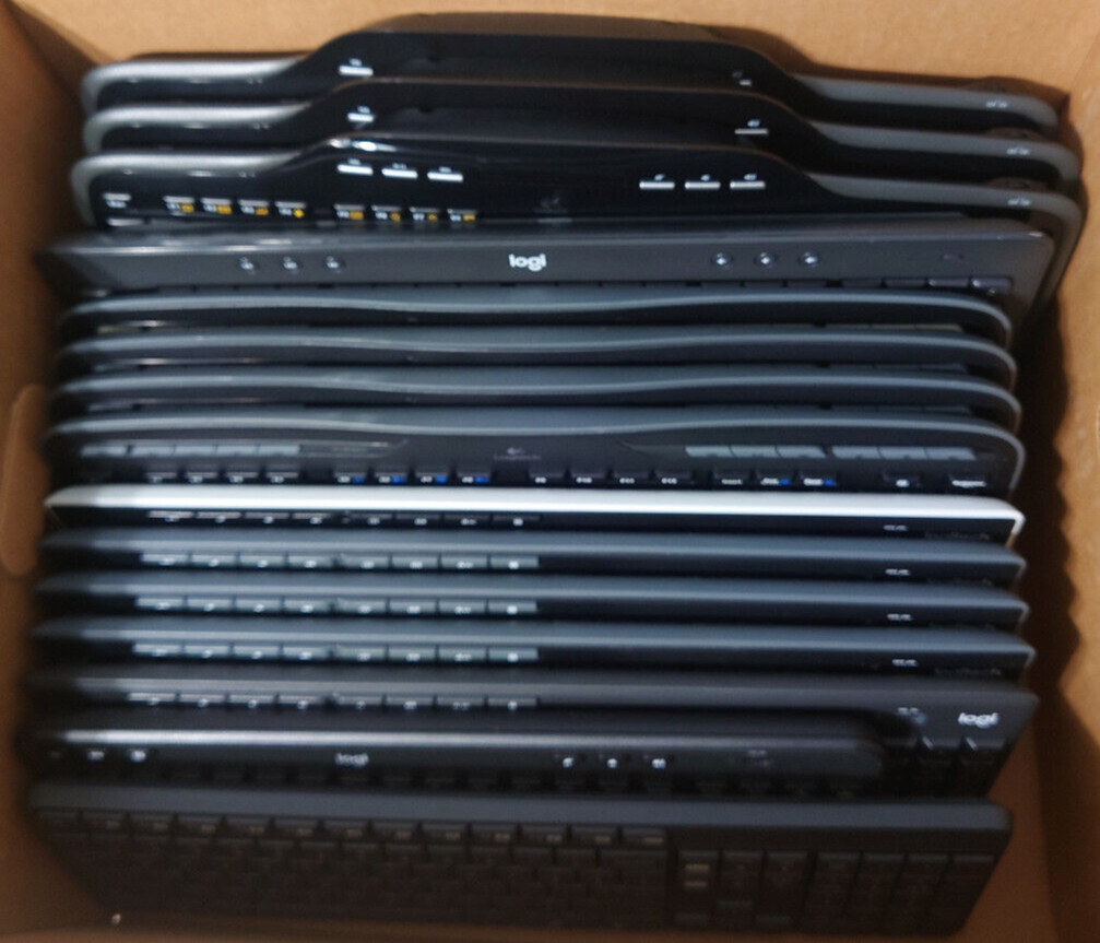 LOT OF 15 TESTED Logitech Wireless Keyboards NO RECEIVERS MK700/320 K545/330/360