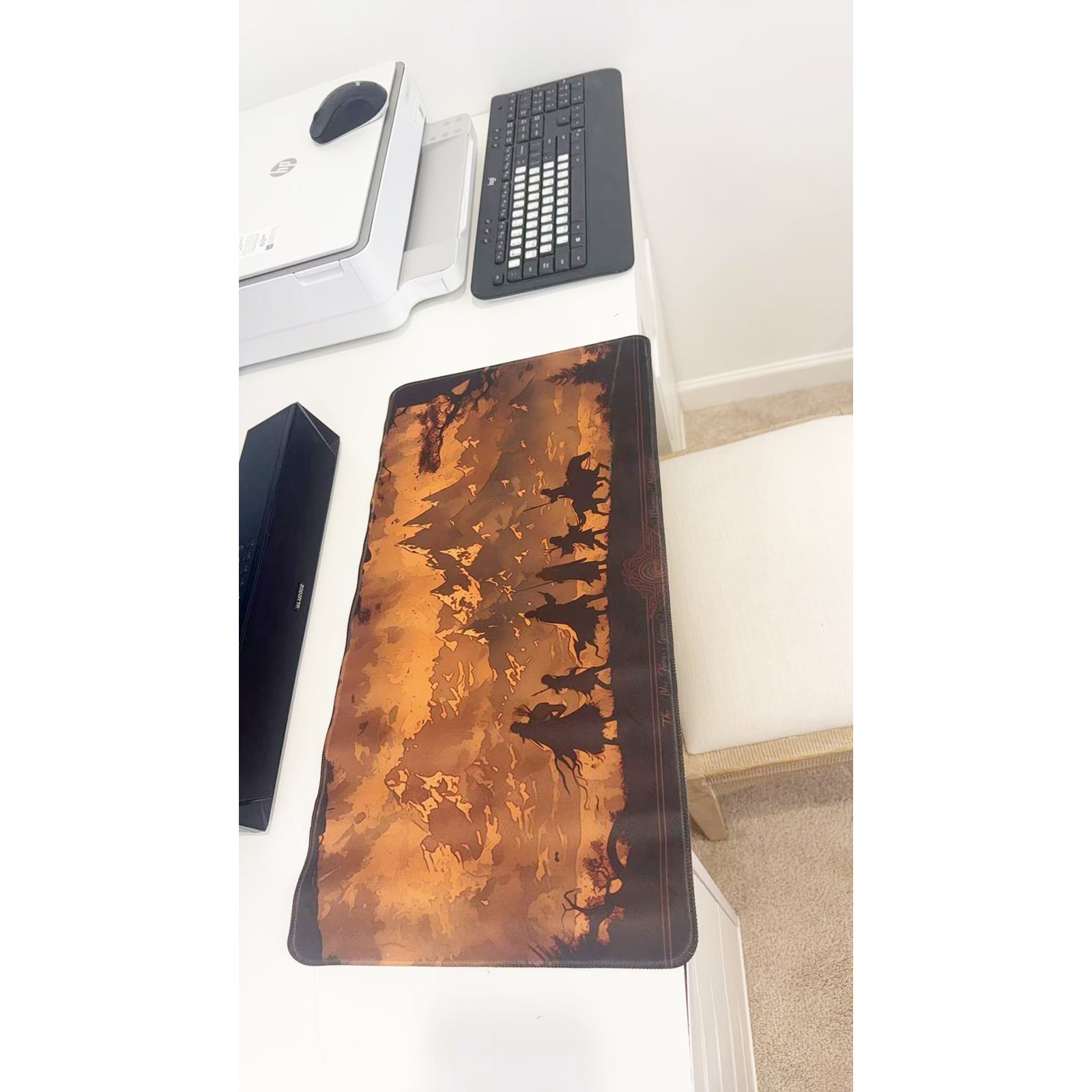 Lord of the Rings Fellowship Gaming Mouse Pad 23.6"x11.5" Non-Slip Desk Mat