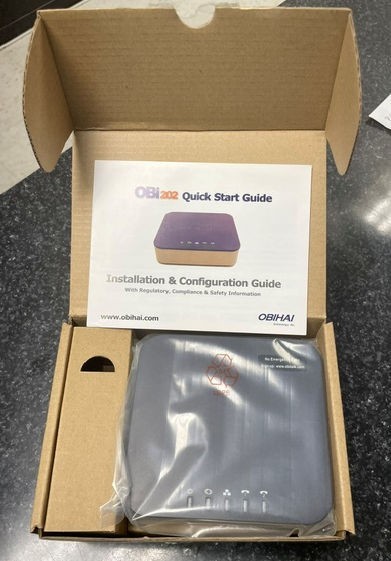 Obihai OBi202 2-Port VoIP Phone Adapter w/Google Voice & Fax - Home Business NEW