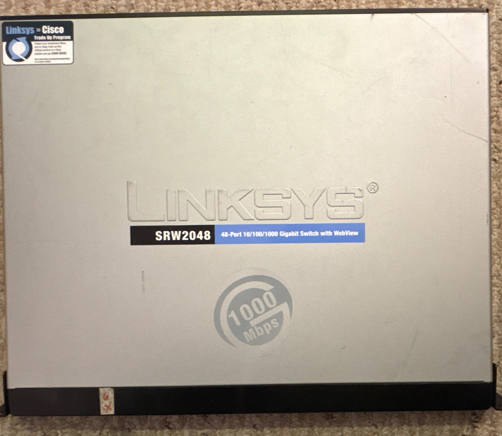 Linksys SRW2048 48-Port Gigabit Switch WebView Rackmount Port # 6 not working. 