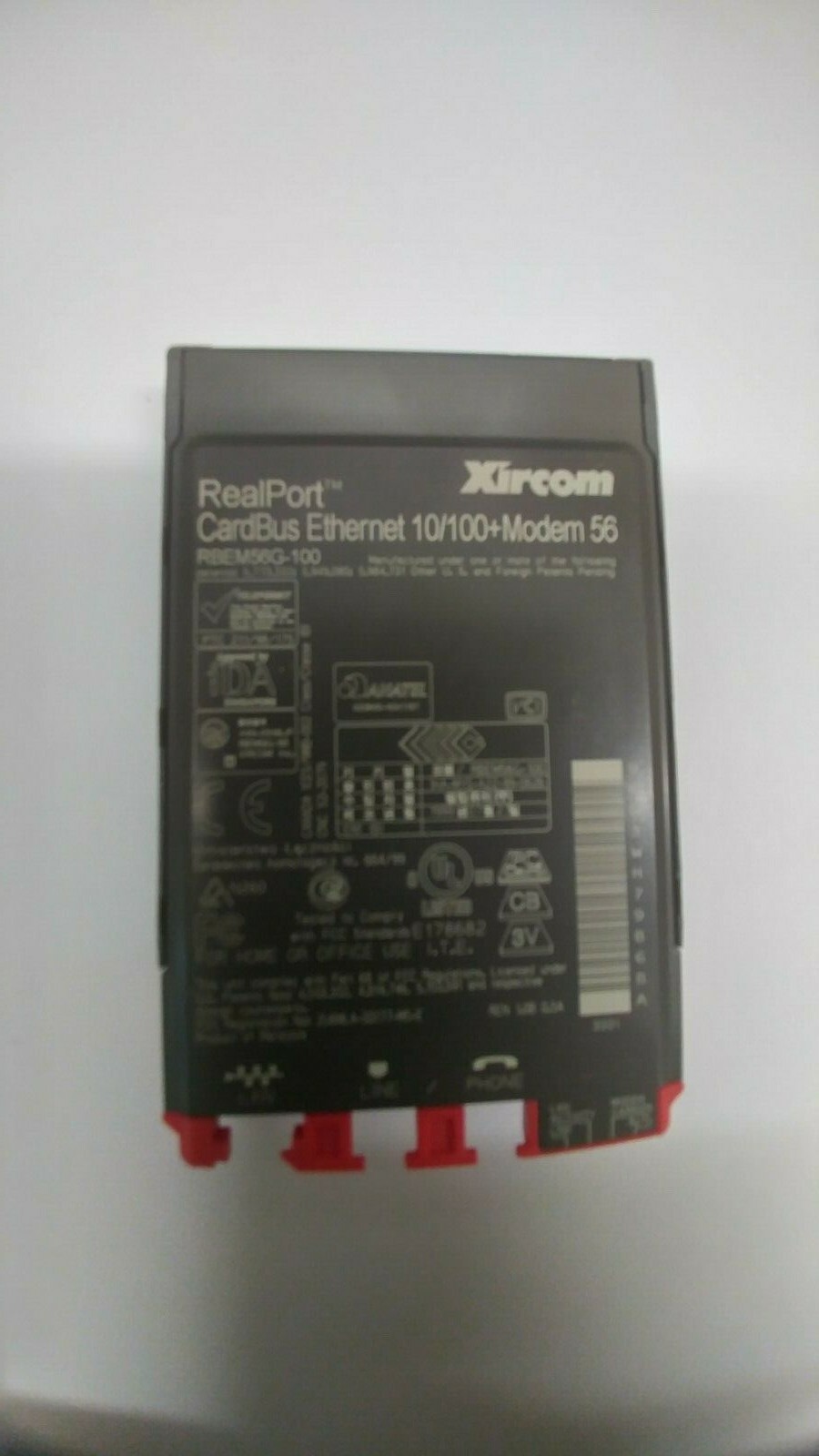 Xircom RBEM56G-100 RealPort CardBus Ethernet 10/100+ Modem 56K PCMCIA Card