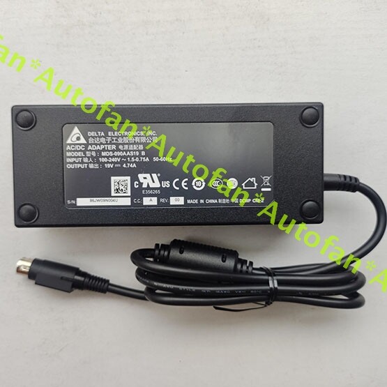 1PCS New MDS-090AAS19B Adapter 19V 4.74A 3Pin