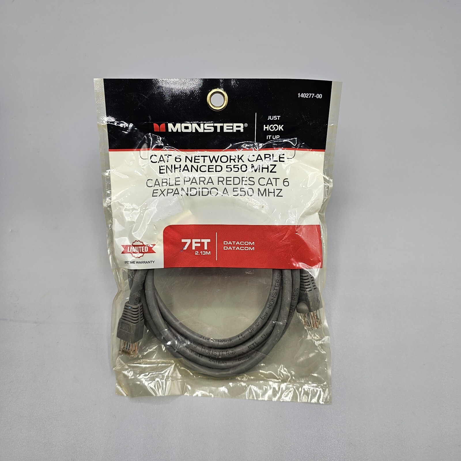 Monster 140277-00 Cat 6 Network Cable Enhanced 550 MHZ JUST HOOK IT UP
