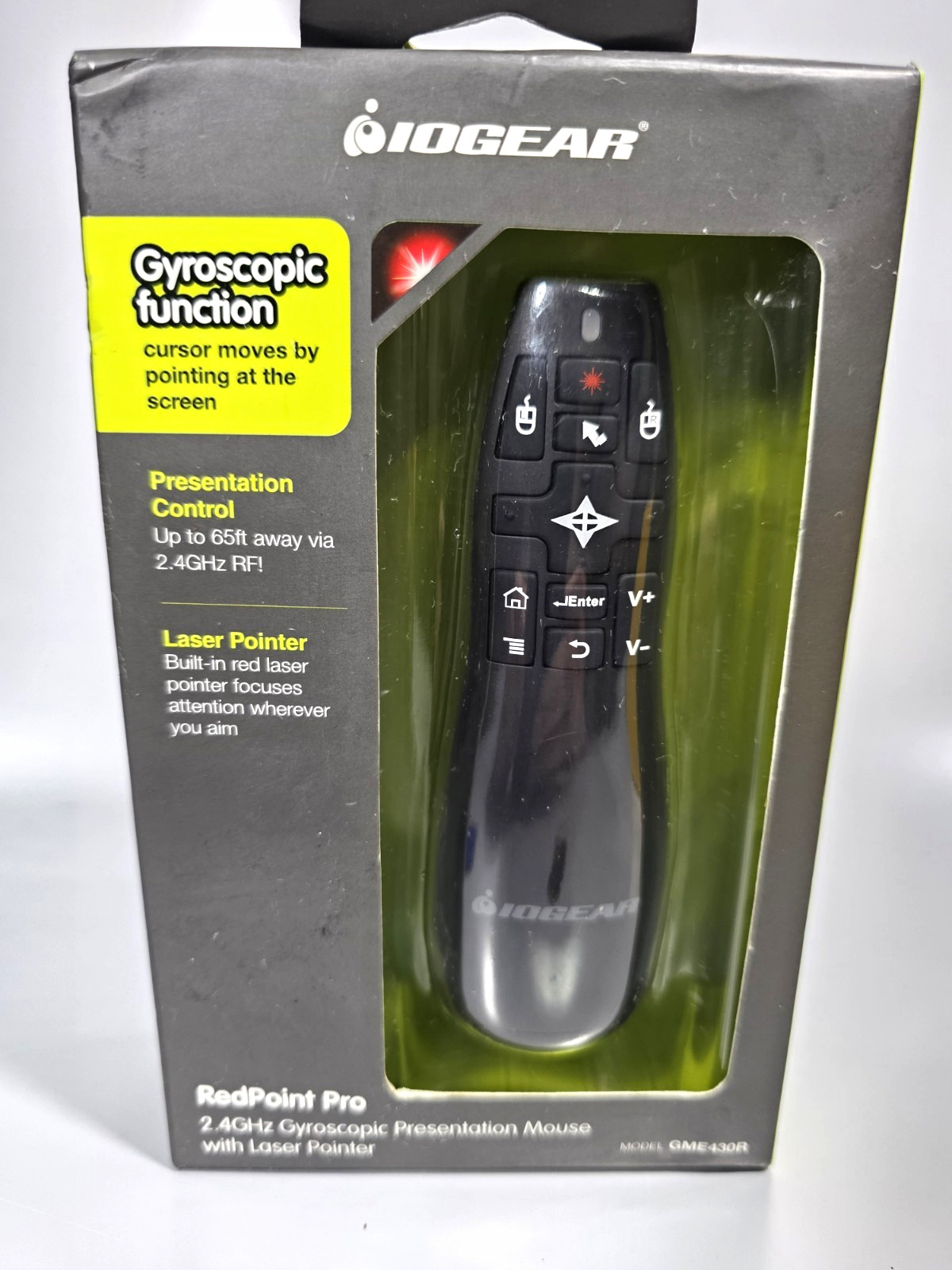 30% OFF IOGEAR GME430R Red Point Pro Presenter Remote New Never Opened Box Laser