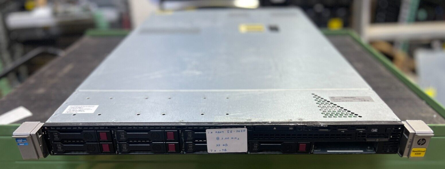 HPE StoreVirtual 4330 Storage Server | Xeon E5-2620 @2GHz 32GB 7x 1TB HDD 2xPSU