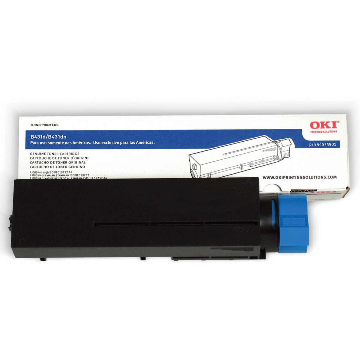 OKI Data 44574901 Black Toner Cartridge for B431 Series
