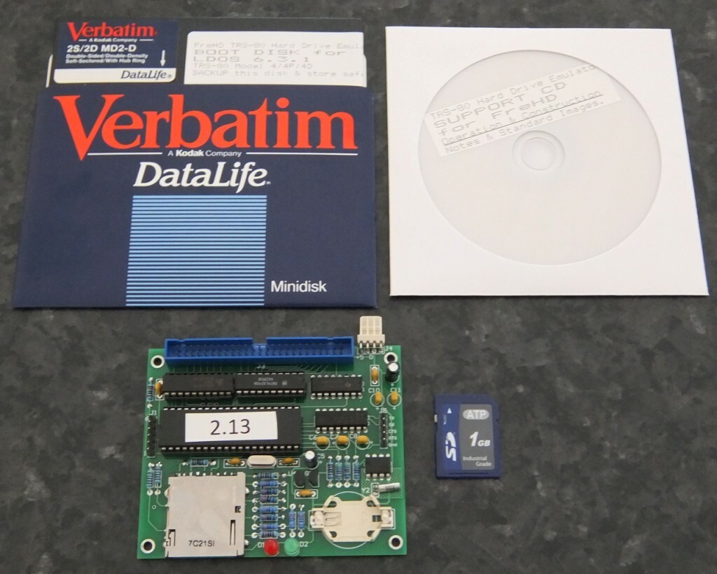 FreHD Hard Drive SD card emulator for Tandy Radio Shack TRS-80 Model III 4 4P 4D