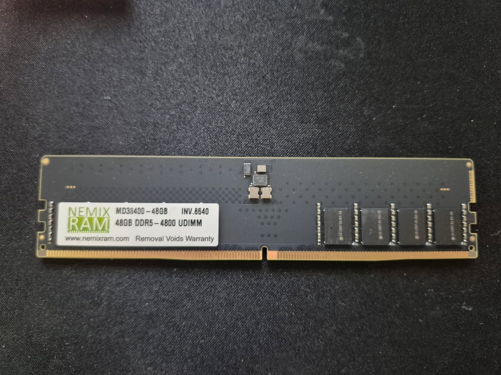 NEMIX 48GB 2Rx8 PC5 4800B MHz DDR5 UDIMM ECC Desktop Memory RAM