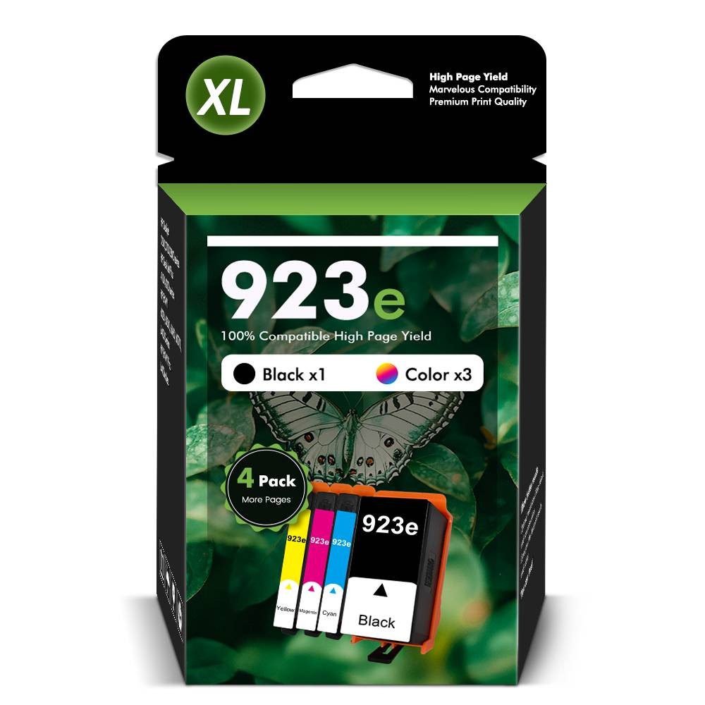 923 923E Ink Cartridges (With Chip) Compatible for HP 923 OfficeJet  8130 8135e