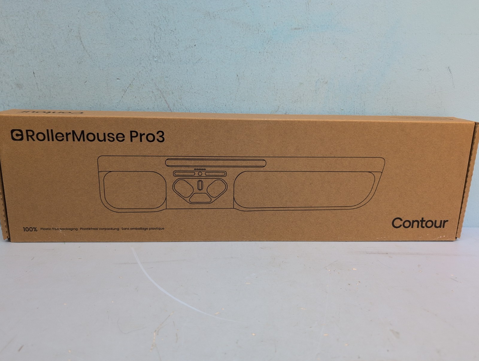 Contour Design RollerMouse Pro3 Wired Ergonomic Mouse Black RM-PRO3