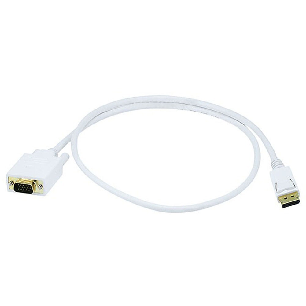 3 6 10 15FT DisplayPort Male to VGA Male Adapter Monitor Cable 28AWG Gold Plated