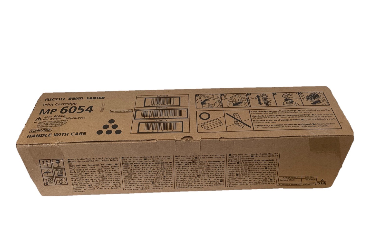 Ricoh MP 6054 842126 Black Toner Cartridge Genuine NEW-OPENBOX