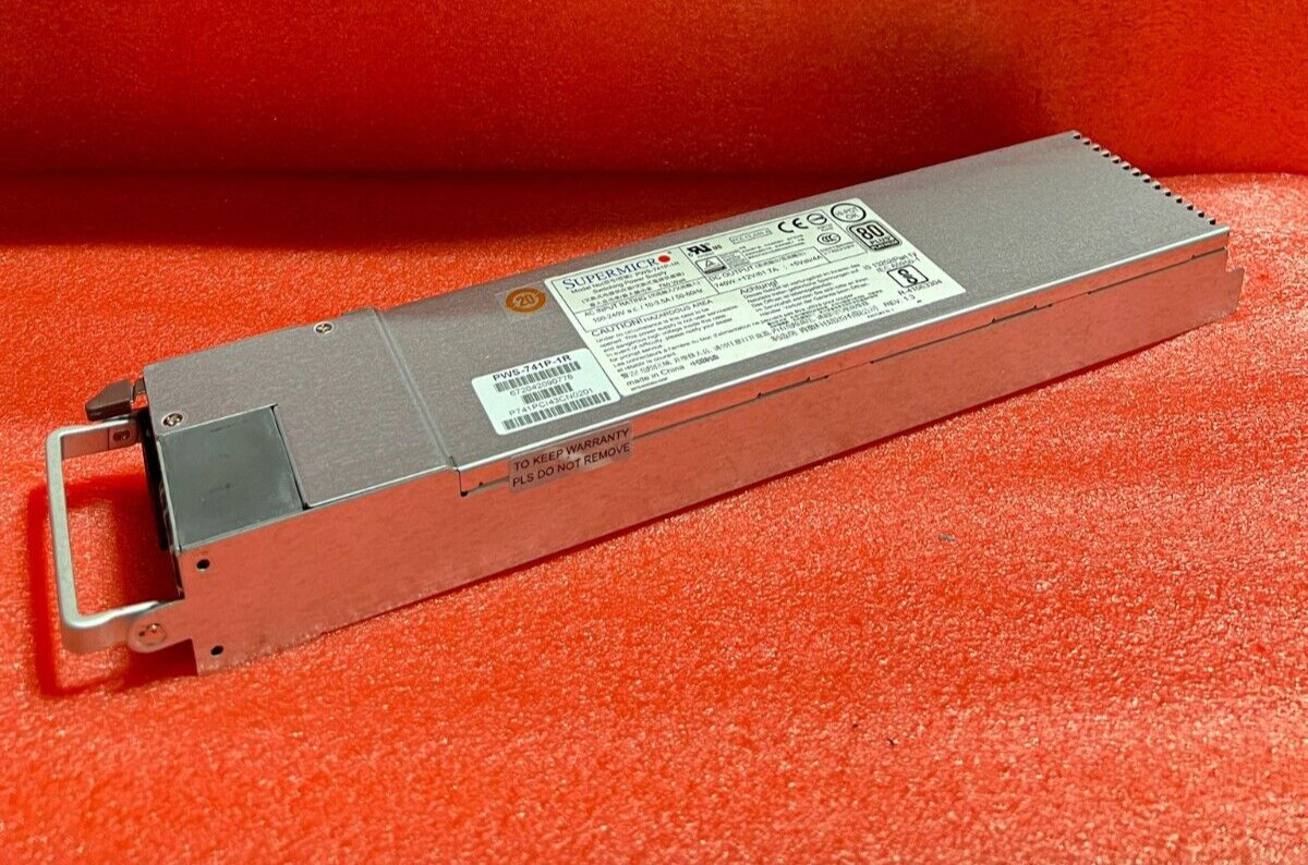 Supermicro PWS-741P-1R 1u Server 740w Power Supply - Silver