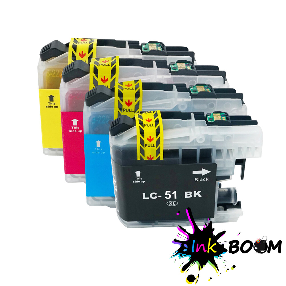 4 Ink Cartridge fits Brother LC51 LC-51 MFC-5860CN MFC-680CN MFC-685CW MFC-845CW
