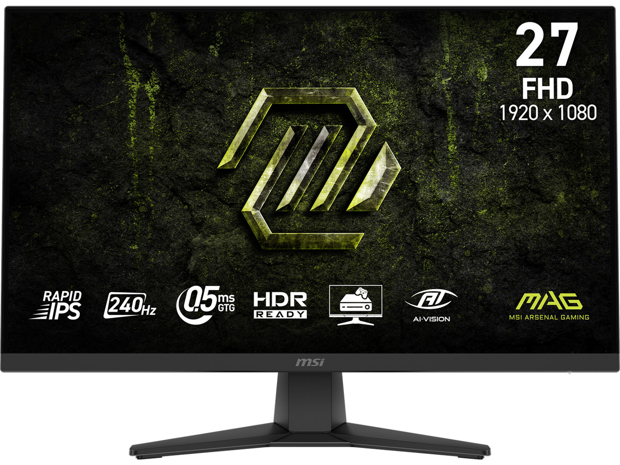 MSI 27" Full HD 240Hz IPS with AMD FreeSync Premium 0.5ms HDR Ready Ai Navigator